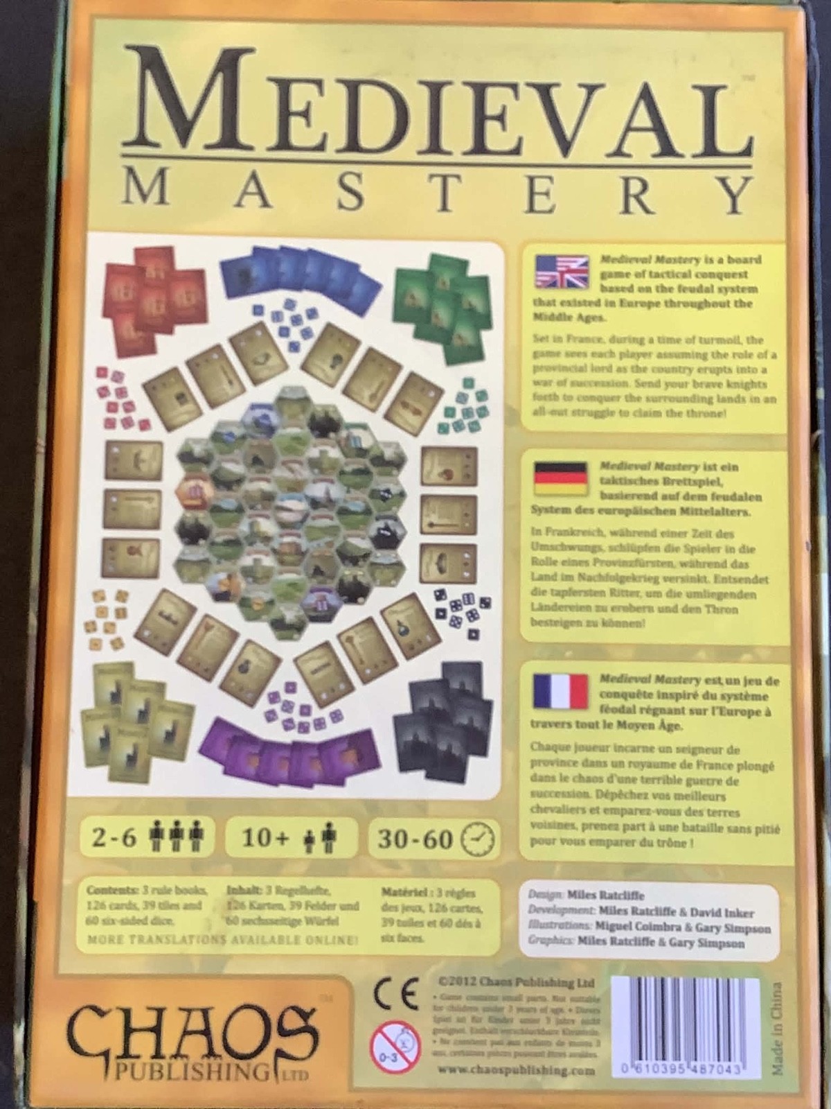 Medieval Mastery Chaos Pub Boardgame Feat. Killer Artwork New in Box Complete