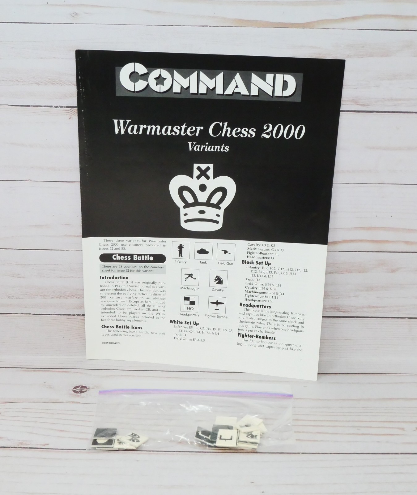 GAMES ONLY Command 53, The Iron Dream & Warmaster Chess 200 Variants, Punched