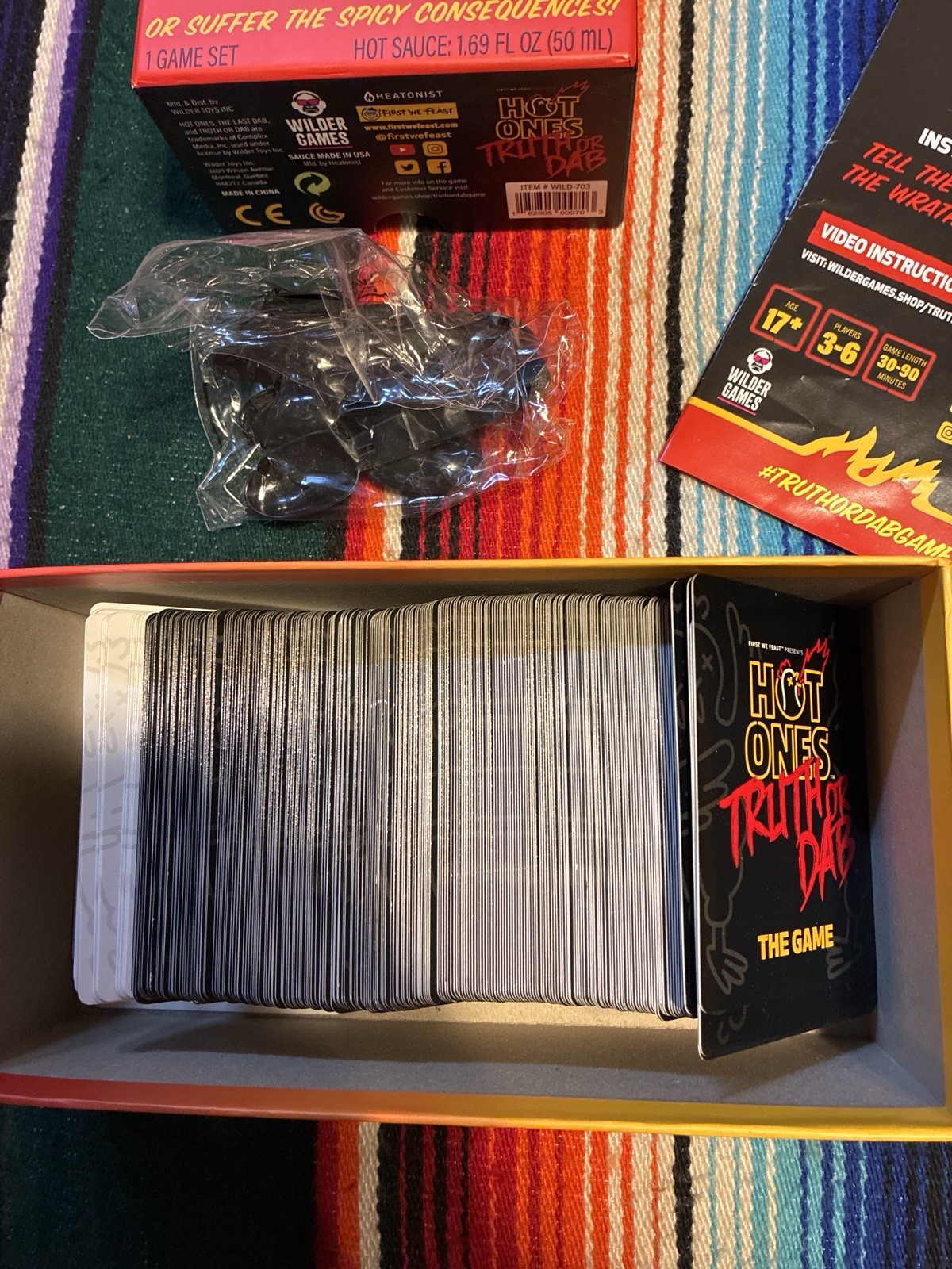Hot Ones Truth or Dab Game First We Feast Cards Spoon Set No Sauce