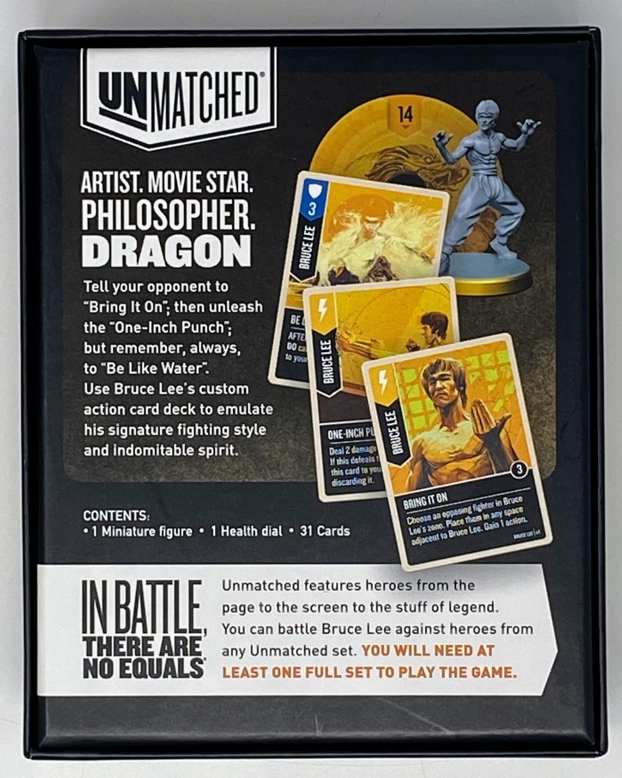 Restoration Games Unmatched: Bruce Lee Expansion – Open Box/Sleeved VG+