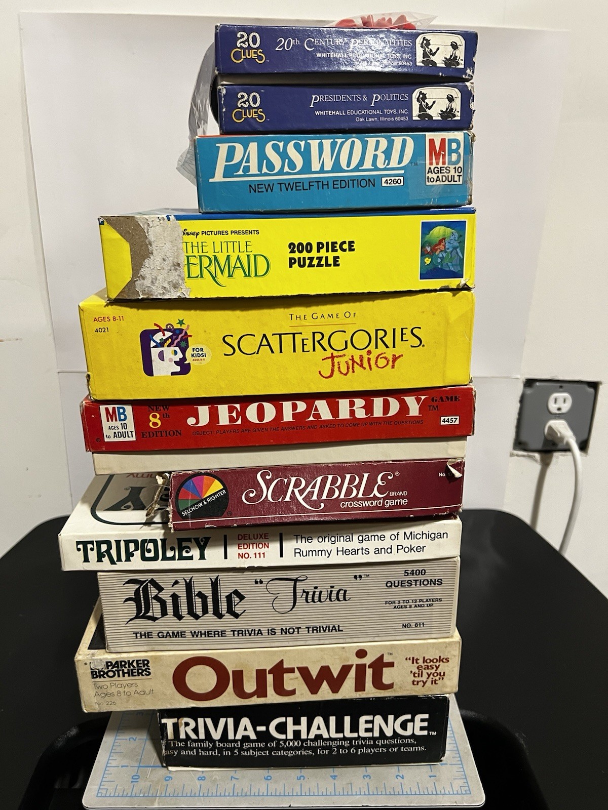 VINTAGE Board Game Lot of 12 GAMES CLASSIC FAVORITES & unique hard to find game