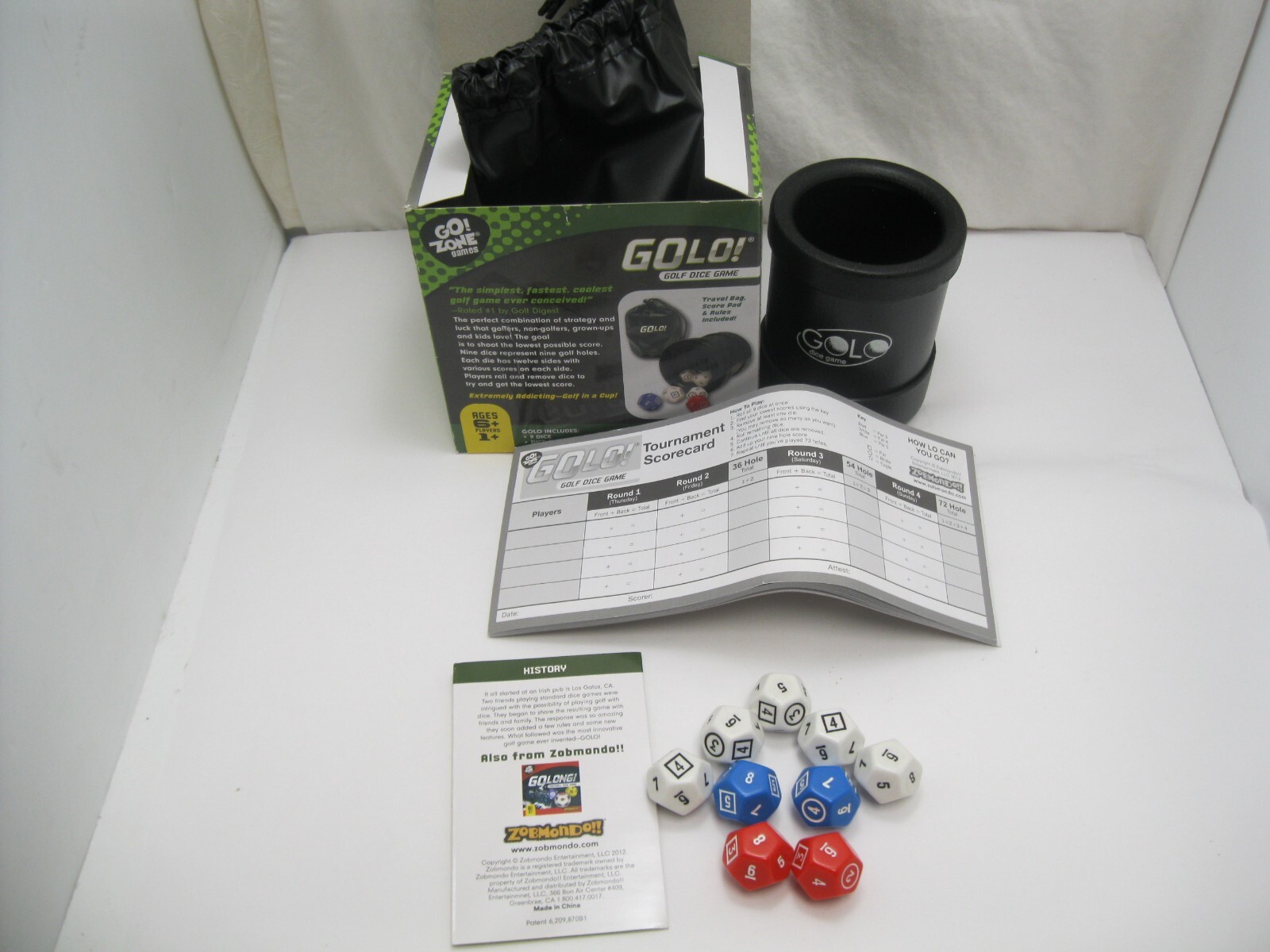 Golo Golf Dice Game Zobmondo Golf with a Cup & Dice 1 or more players