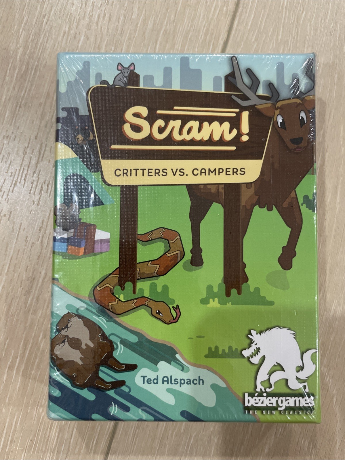 Scram! Critters VS Campers Bezier Games NEW SEALED CARD GAME