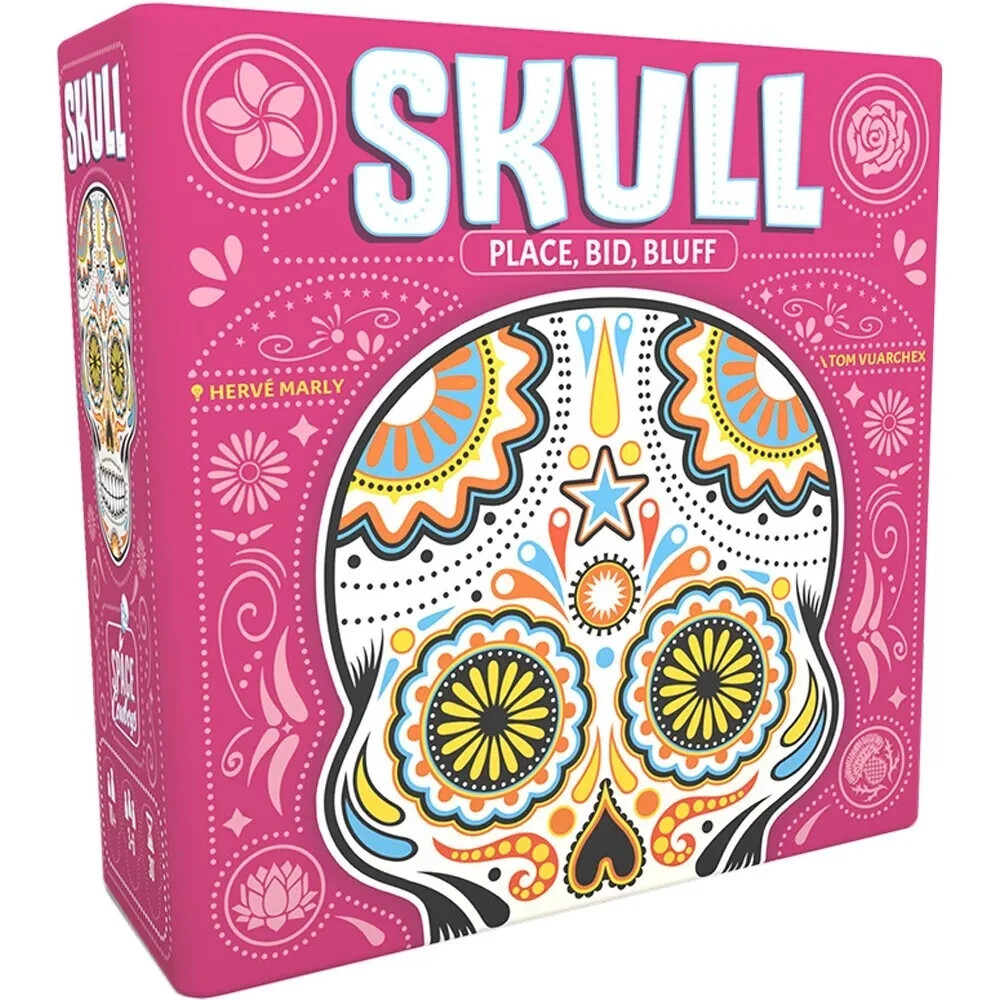 Skull Bluffing Card Game PINK BOX Space Cowboys Asmodee SCSK02EN Family Party