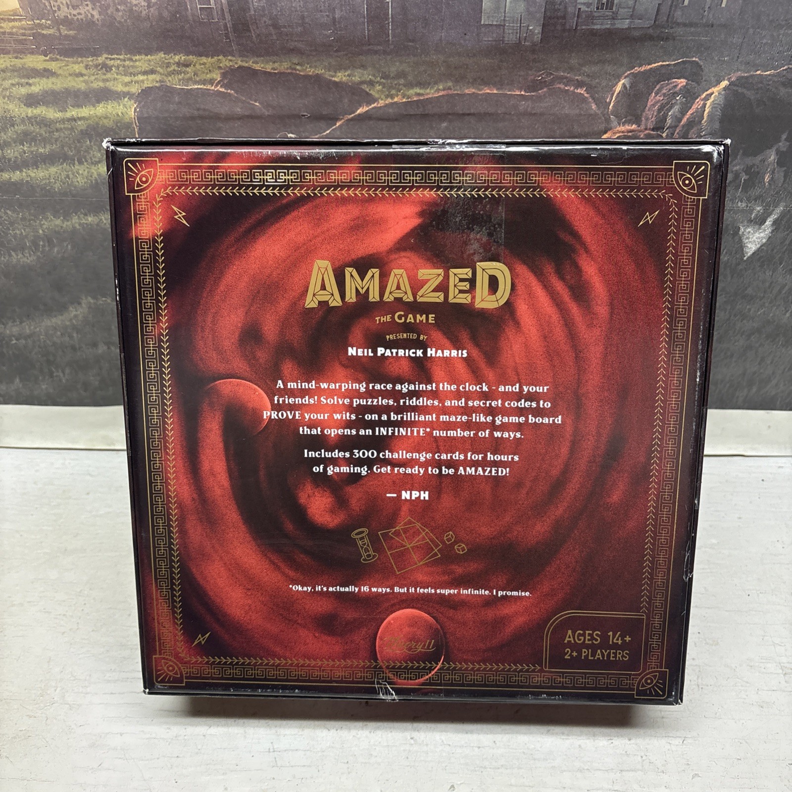 Amazed The Game Theory11 Neil Patrick Harris Puzzle Riddle Board Game Complete