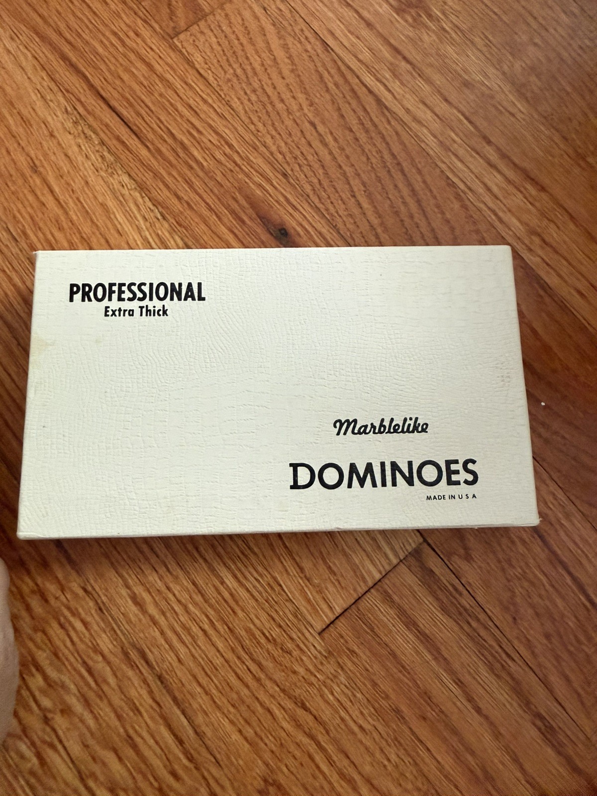 Vintage Dominoes Professional Extra Thick Marblelike Texas USA Game