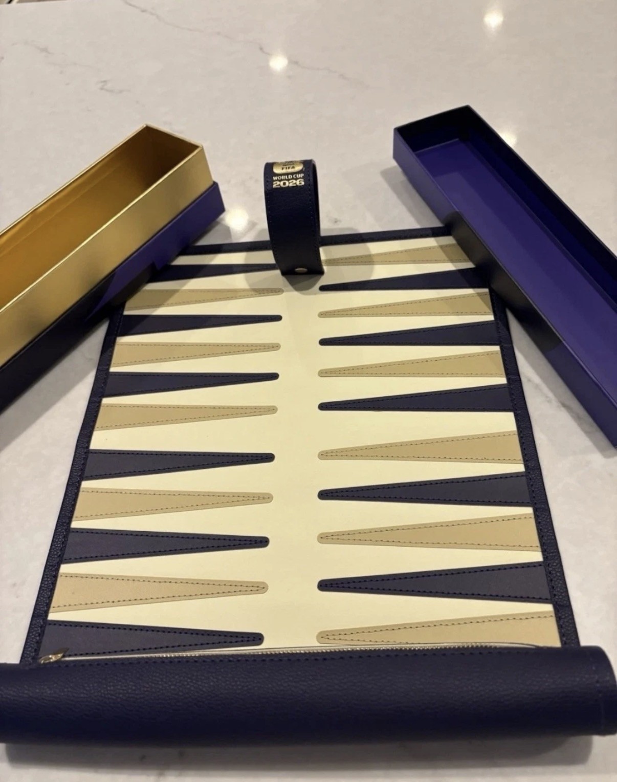 FIFA World Cup 2026 VIP Official Souvenir Backgammon Set SCOTLAND vs MOROCCO