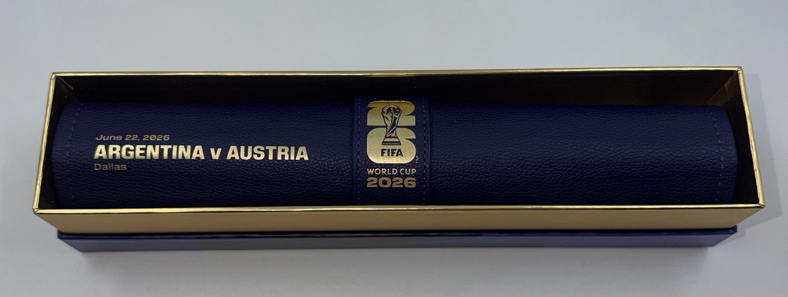 FIFA World Cup 2026 Dallas Argentina vs Austria Leather Backgammon Set NEW