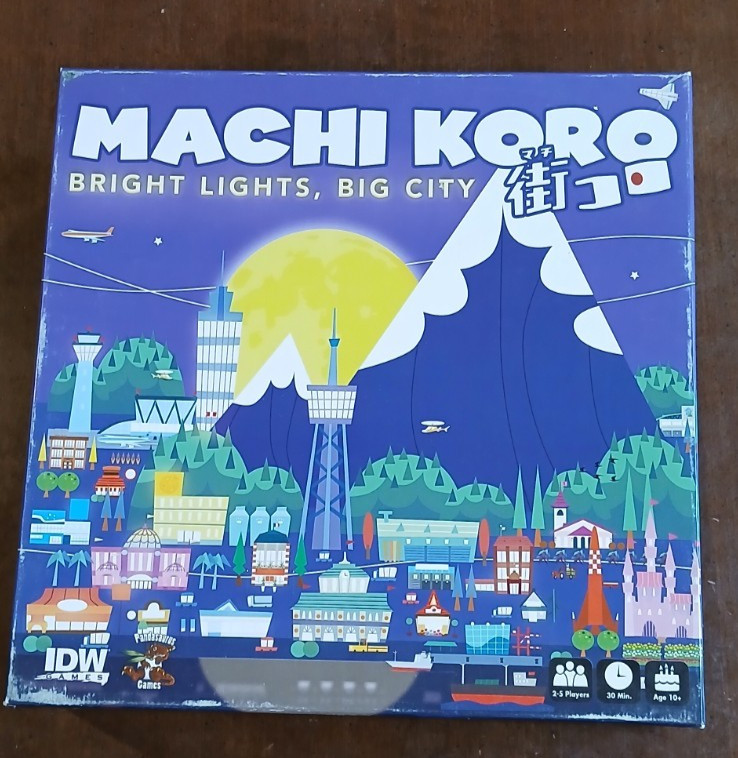 IDW Games Machi Koro Bright Lights, Big City Board Game Pre-Owned 100% Complete