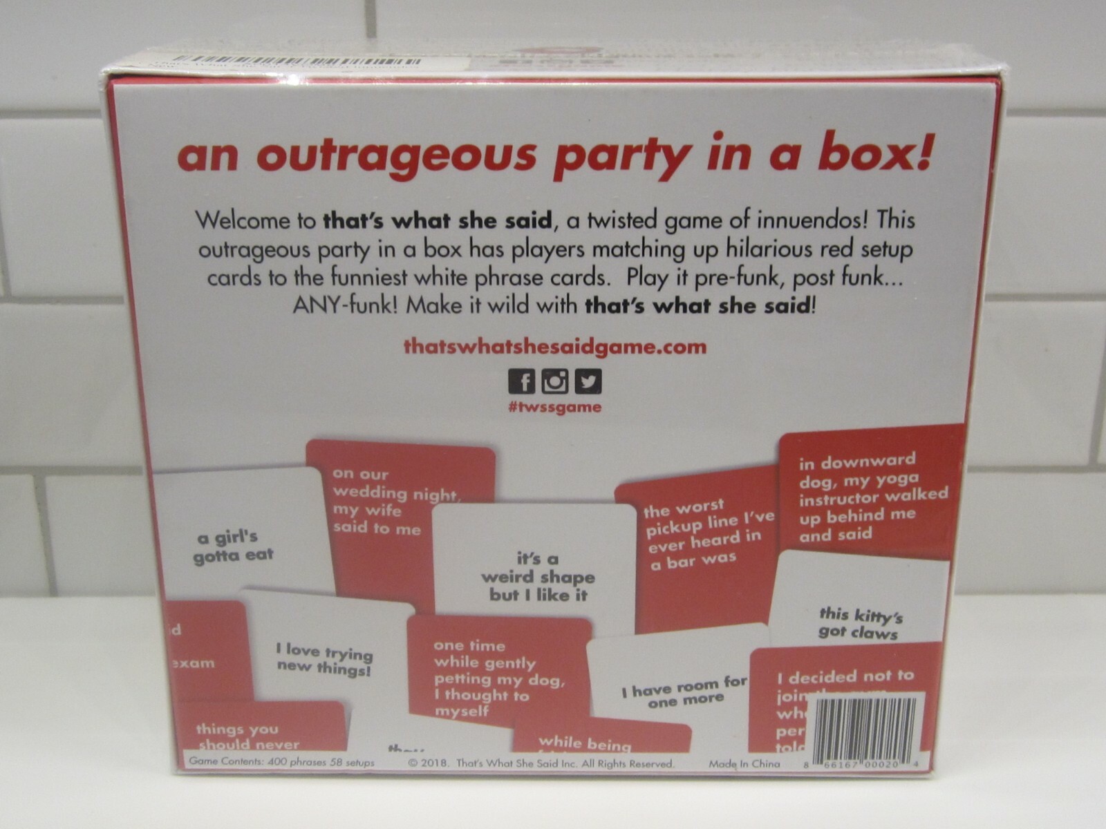 That’s What She Said Card Game BRAND NEW & SEALED – A Twisted Game of Innuendos