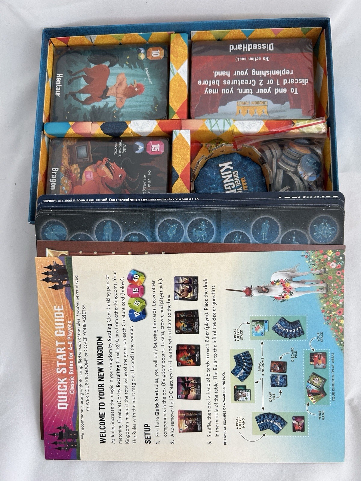 Grandpa Beck’s Cover Your Kingdom Complete Fantasy Family Board Game Set