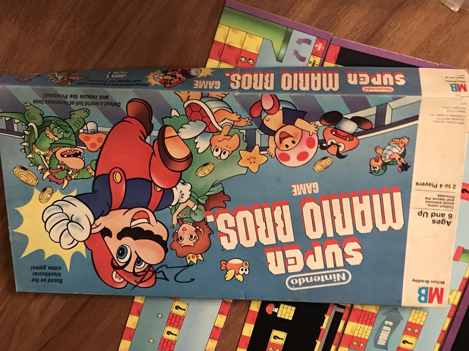 Nintendo Super Mario Brothers board game 1988 Milton Bradley Nearly complete