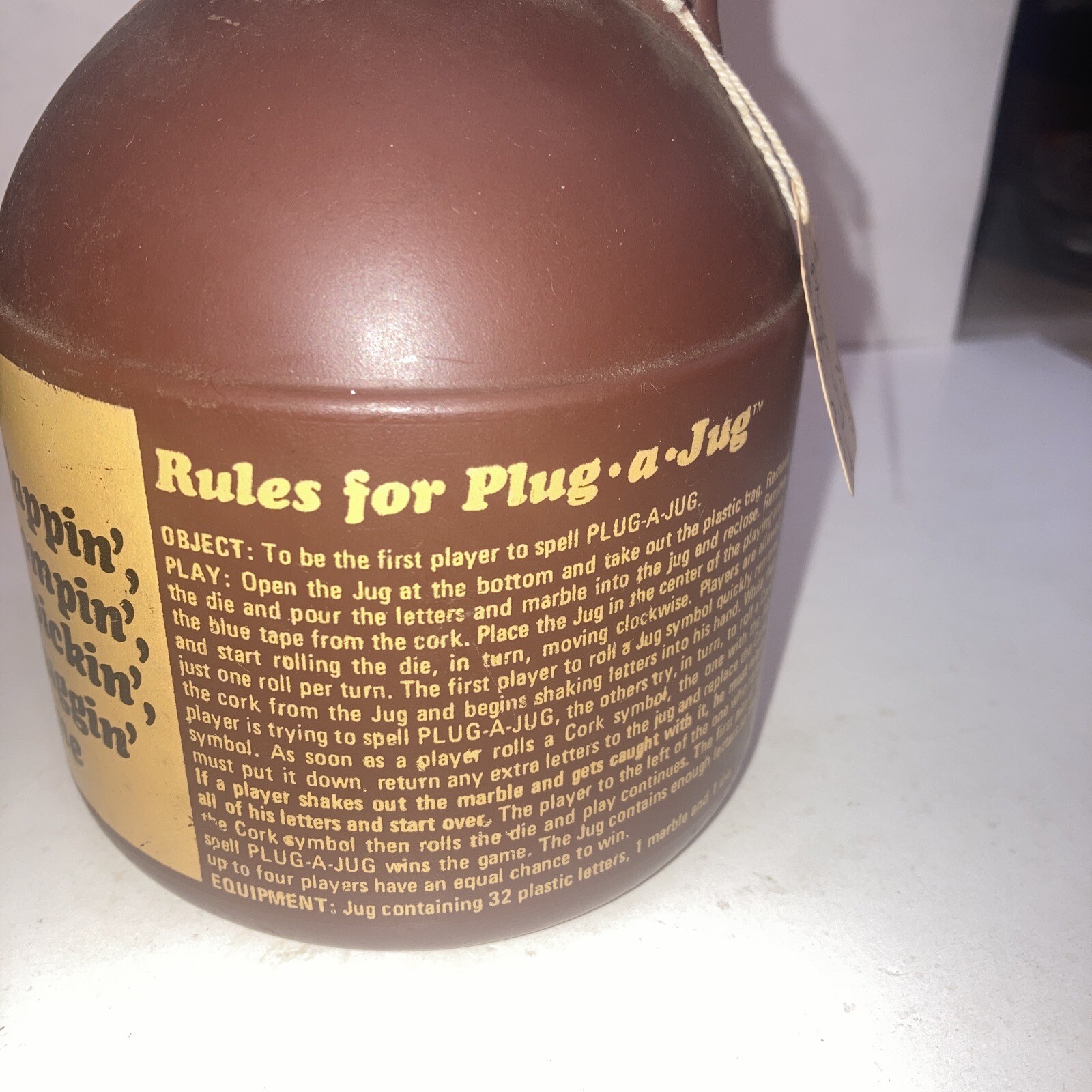 Vintage 60s Game Plug a Jug