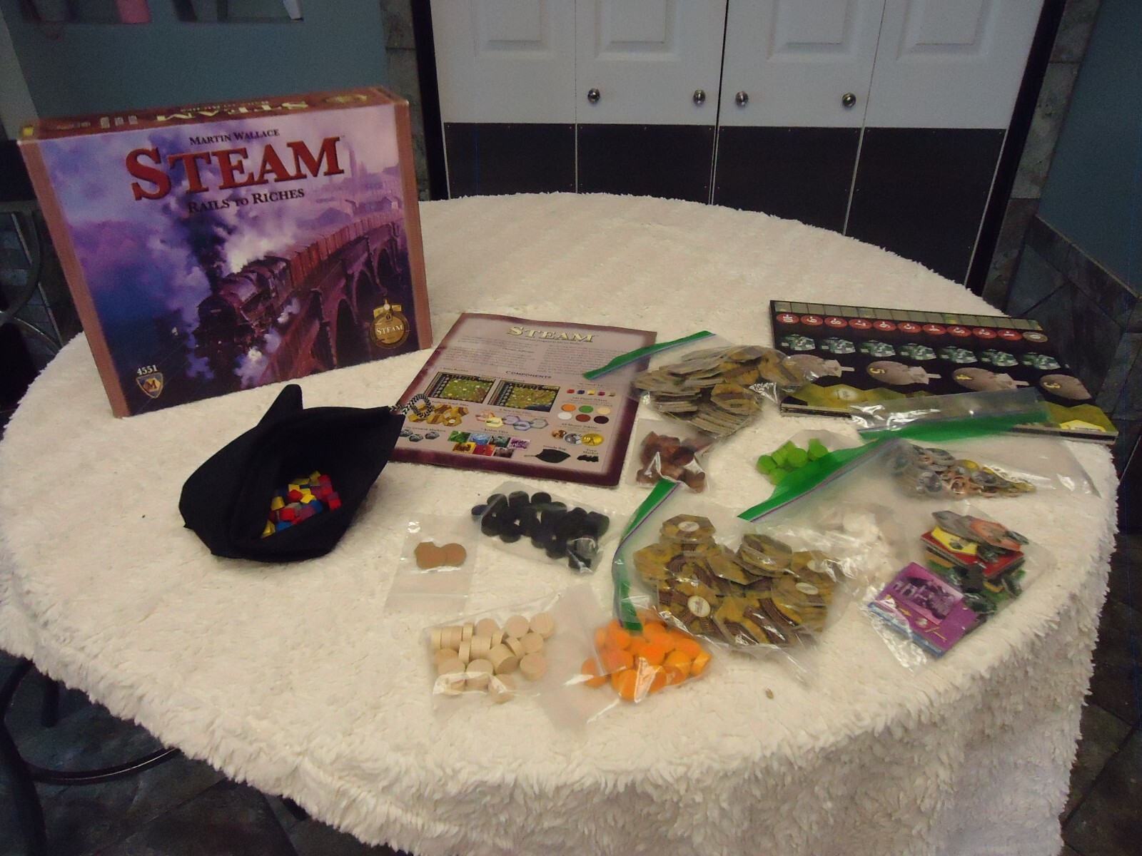 MAYFAIR GAMES MARTIN WALLACE STEAM RAILS TO RICHES BOARD GAME 4551 (complete) ^
