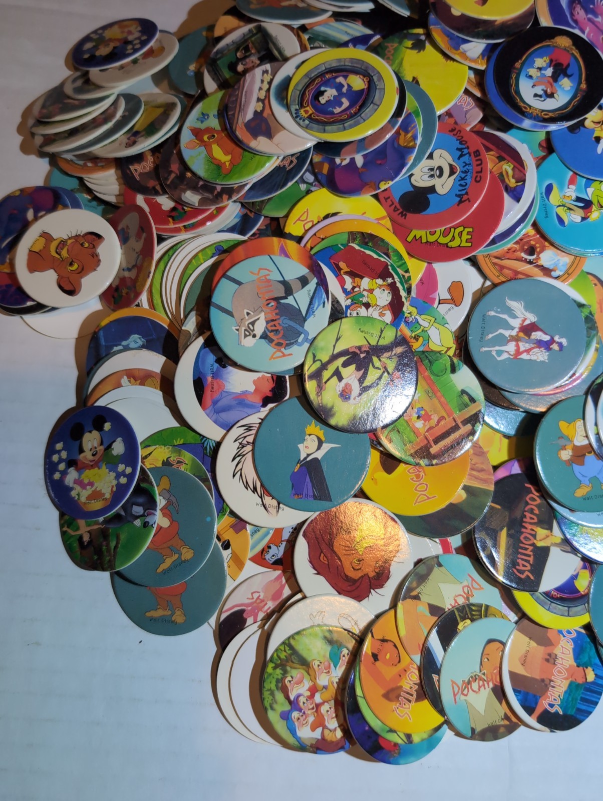 Pogs Pog Lot Walt Disney Mix Lot Of 1000