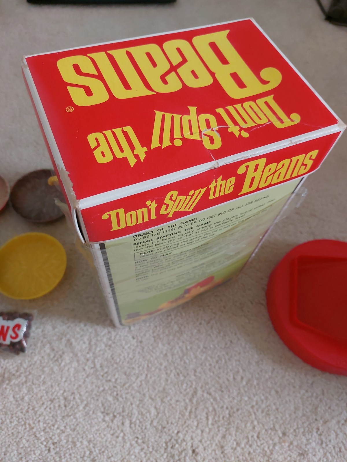 Vintage 1970 Don’t Spill the Beans Game #340 Schaper Complete Box with Lid