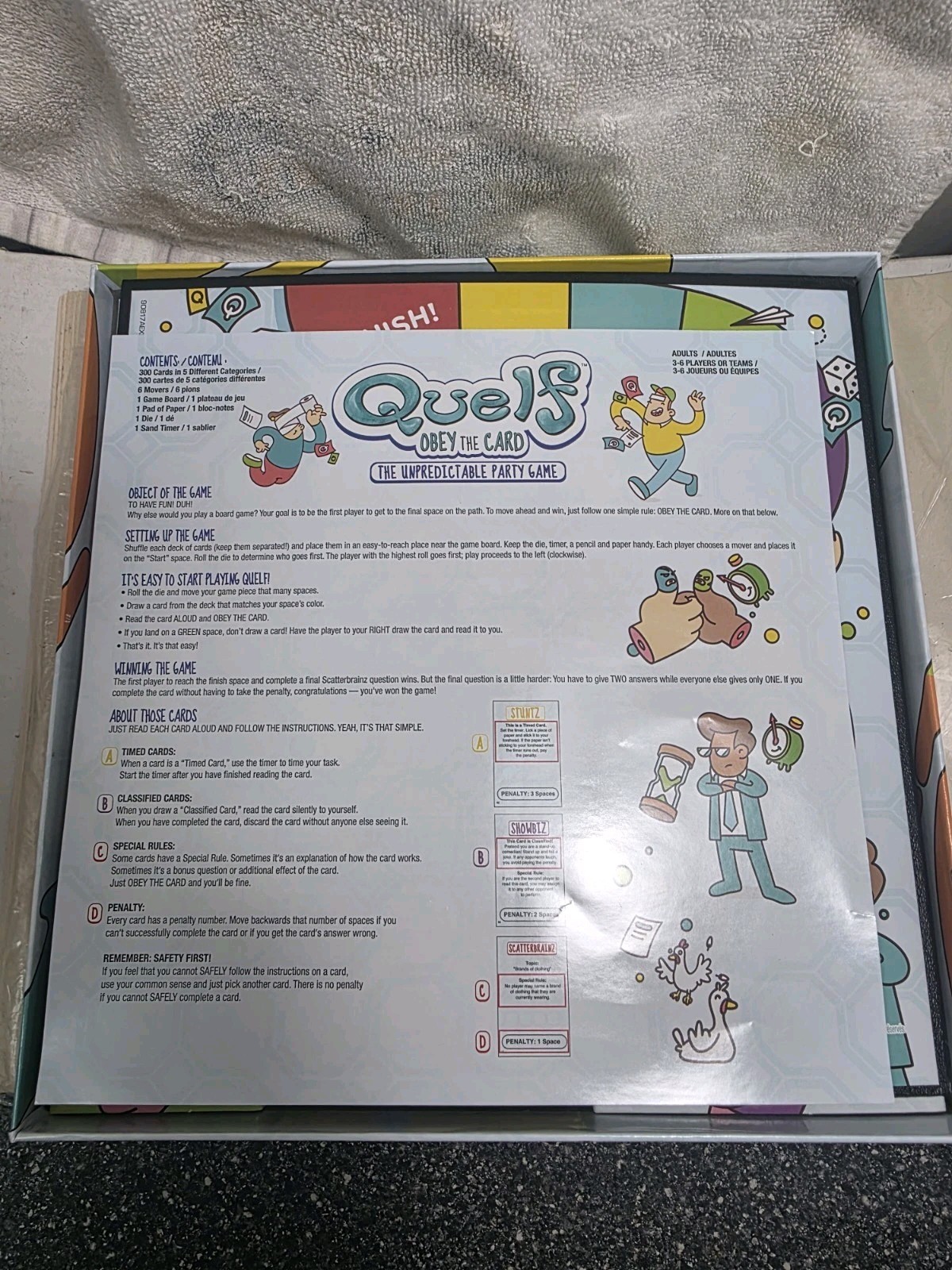 Spinmaster ” Quelf” Interactive Multi Player Board Game ( Complete)