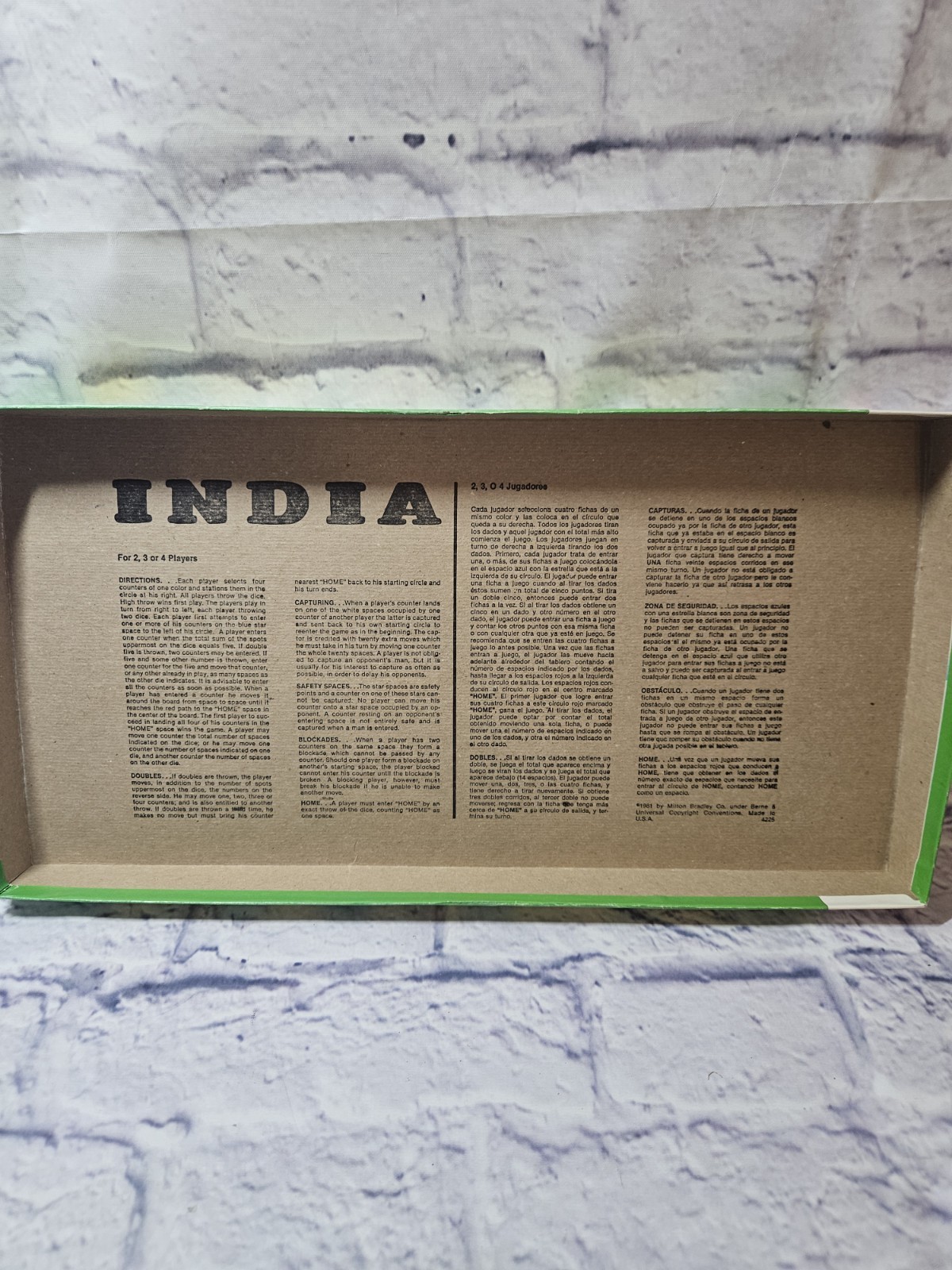 The Game of India by Milton Bradley – 1981 – COMPLETE – Vintage Board Game