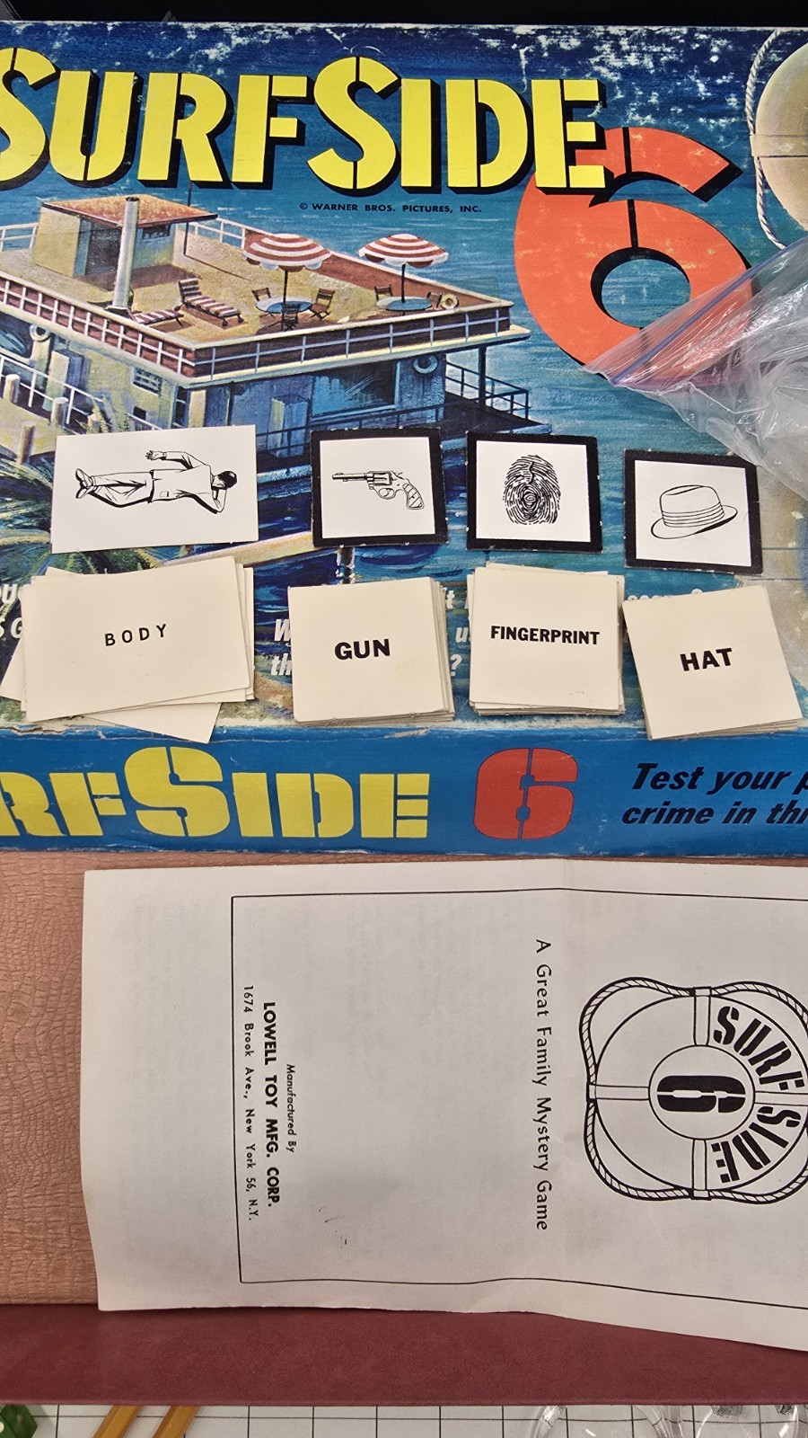 SURFSIDE 6! BOARD GAME 1960s LOWELL! (Please Read)