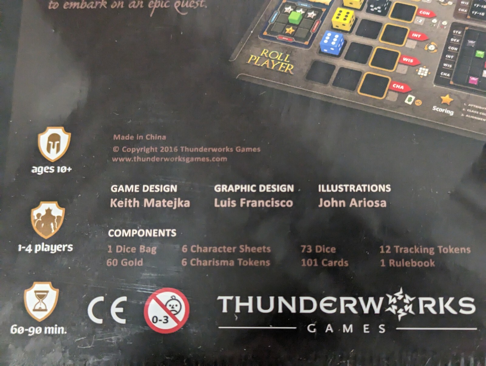 Thunderworks Games Roll Player Board Game Dice Rolling Character Building New
