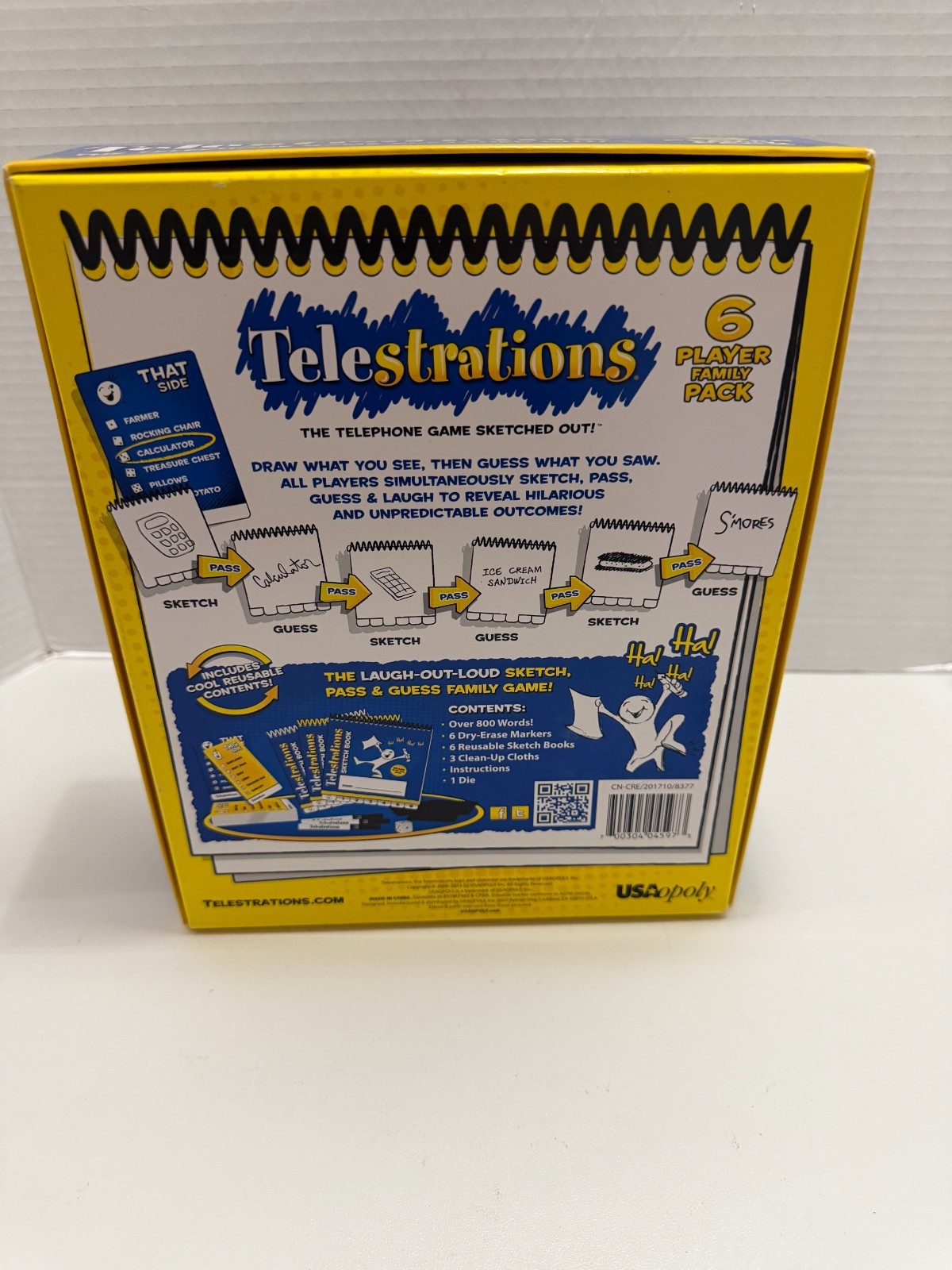 Telestrations The Telephone Game Sketched Out 2014 4-6 Players 8+Ages Complete