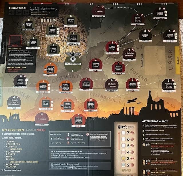 Black Orchestra COMPLETE OPEN BOX board game by Starling Games