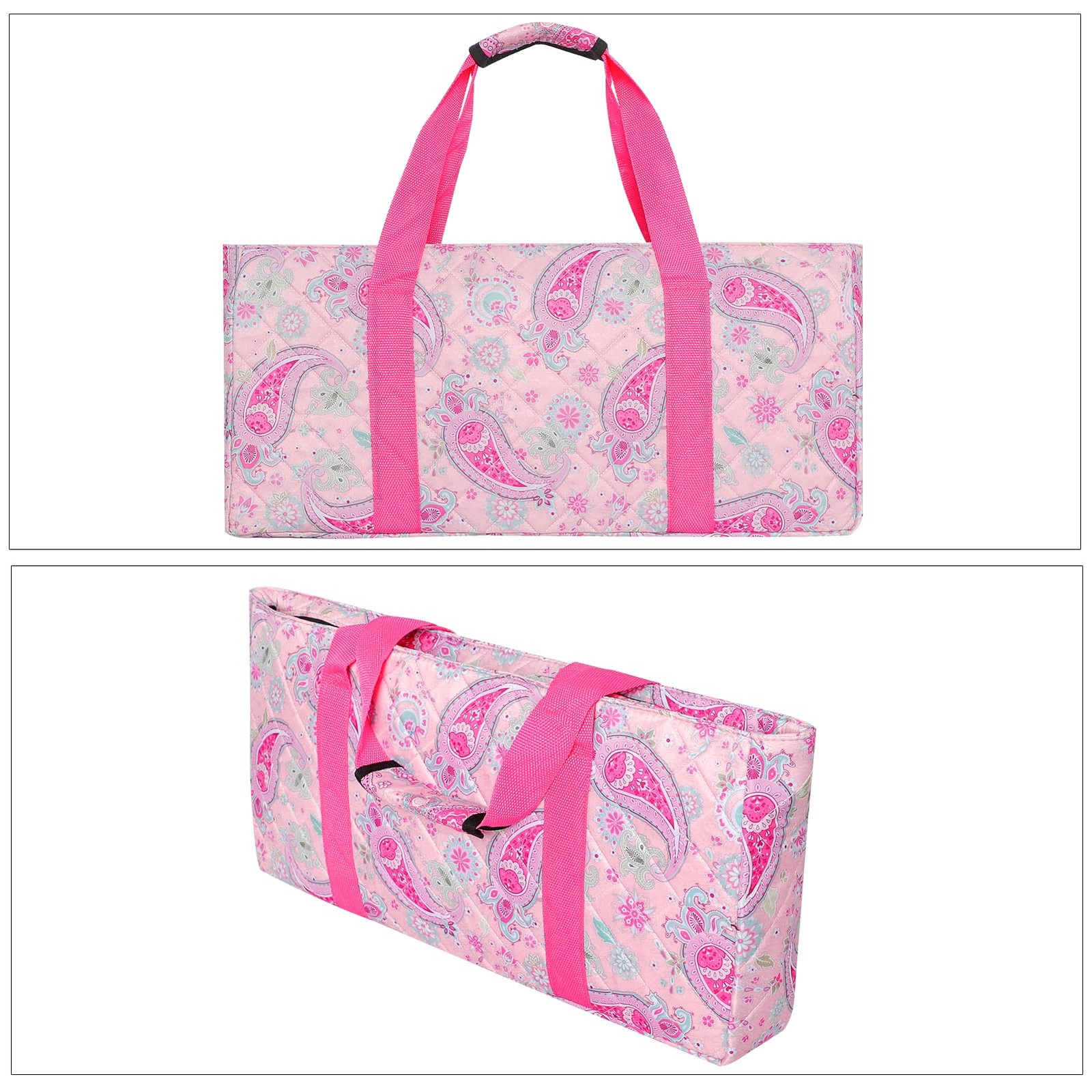 Pink Mahjong Bag(Empty Bag Only), American Mahjong Set Carrying Bag with Wrap…