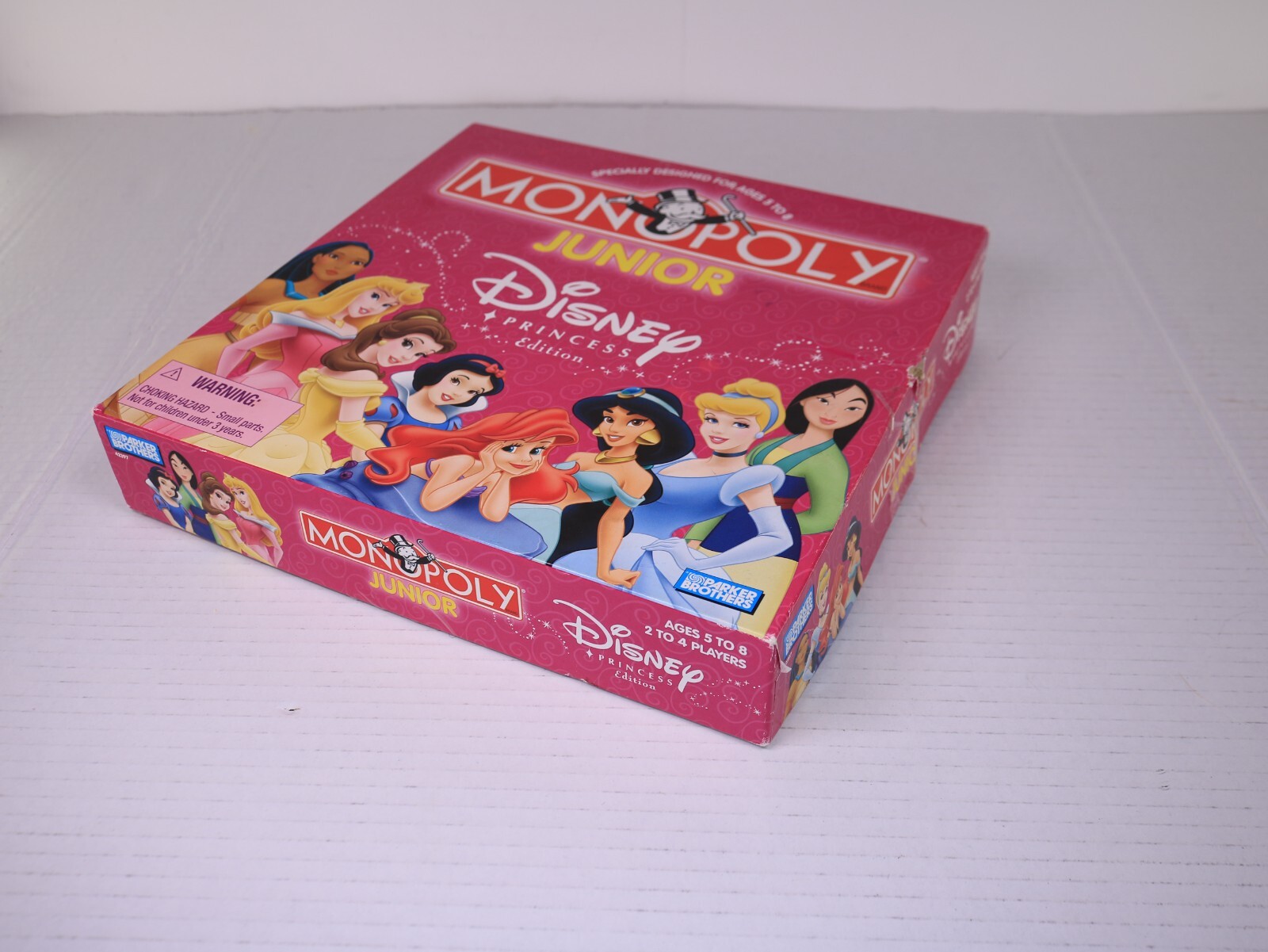 Vintage Monopoly Junior Disney Princess Edition 2004 95% Complete See Pics Good!