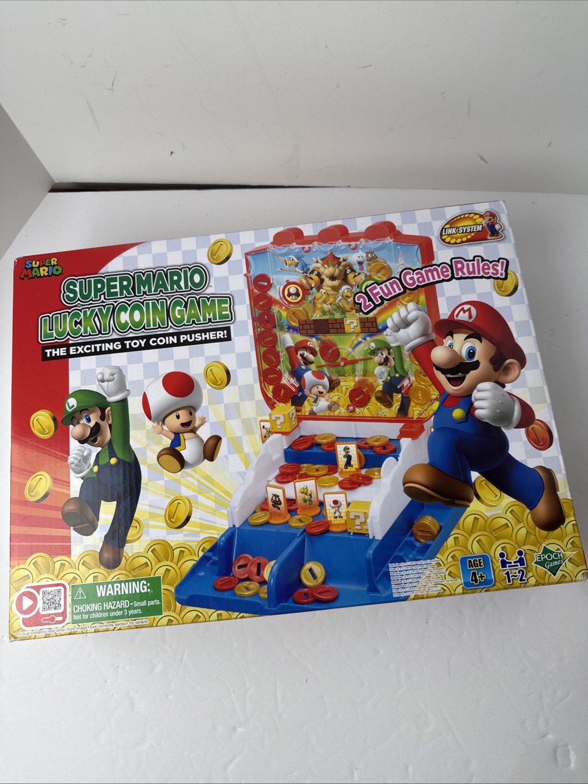 EPOCH Games – Super Mario Lucky Coin Game Tabletop Game – Kids Family Board Game