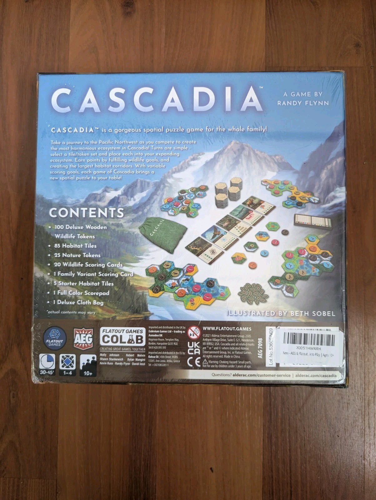 Cascadia Board Game by Randy Flynn – AEG and Flatout Games – Brand New, Sealed