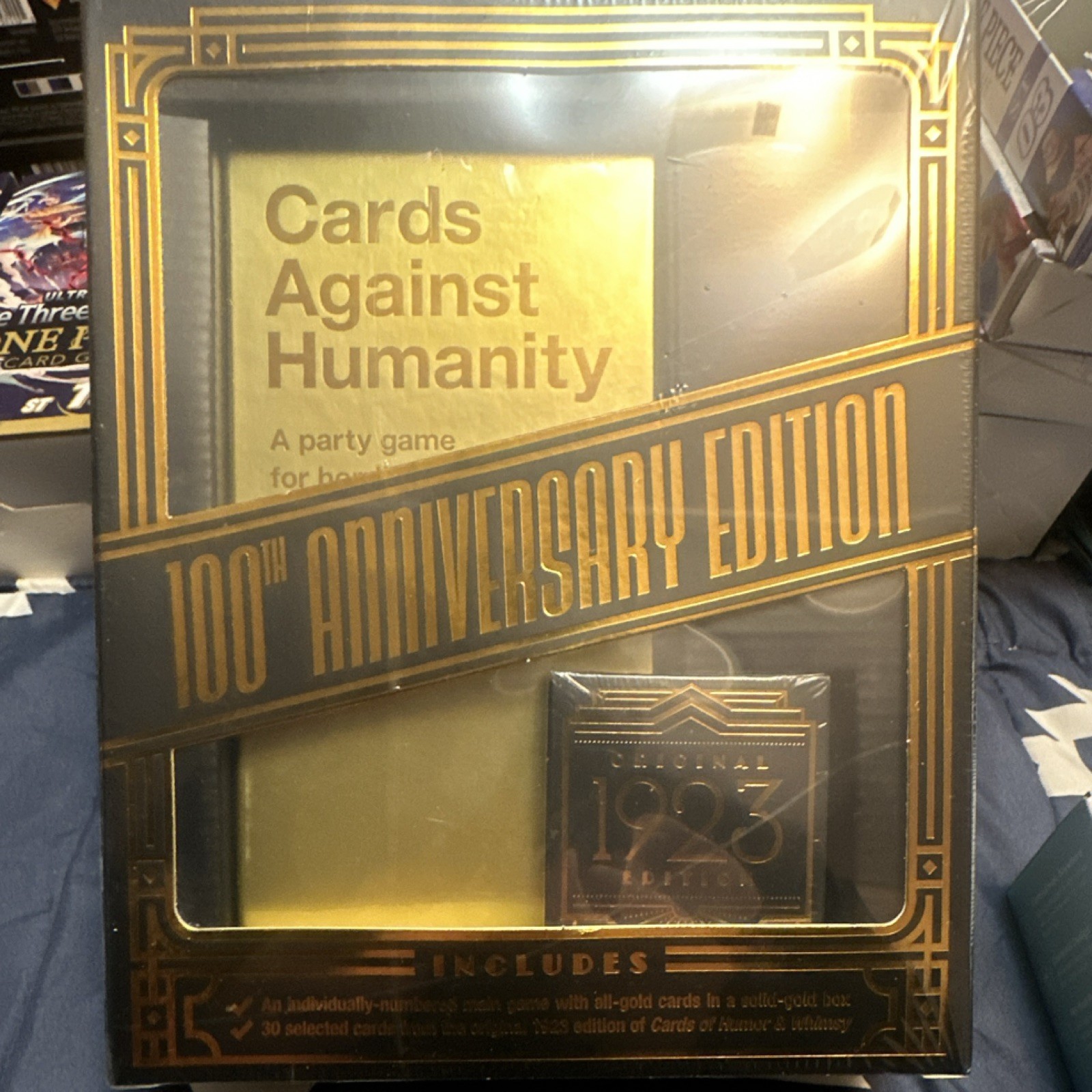 Cards Against Humanity 100th Anniversary Gold Foil Limited Party Game
