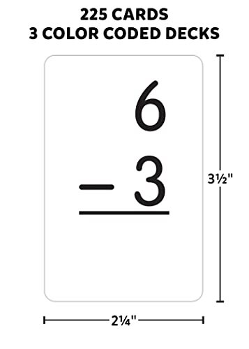 Multicolor Subtraction Tabletop Game for 2 to 6 Players 225 Cards