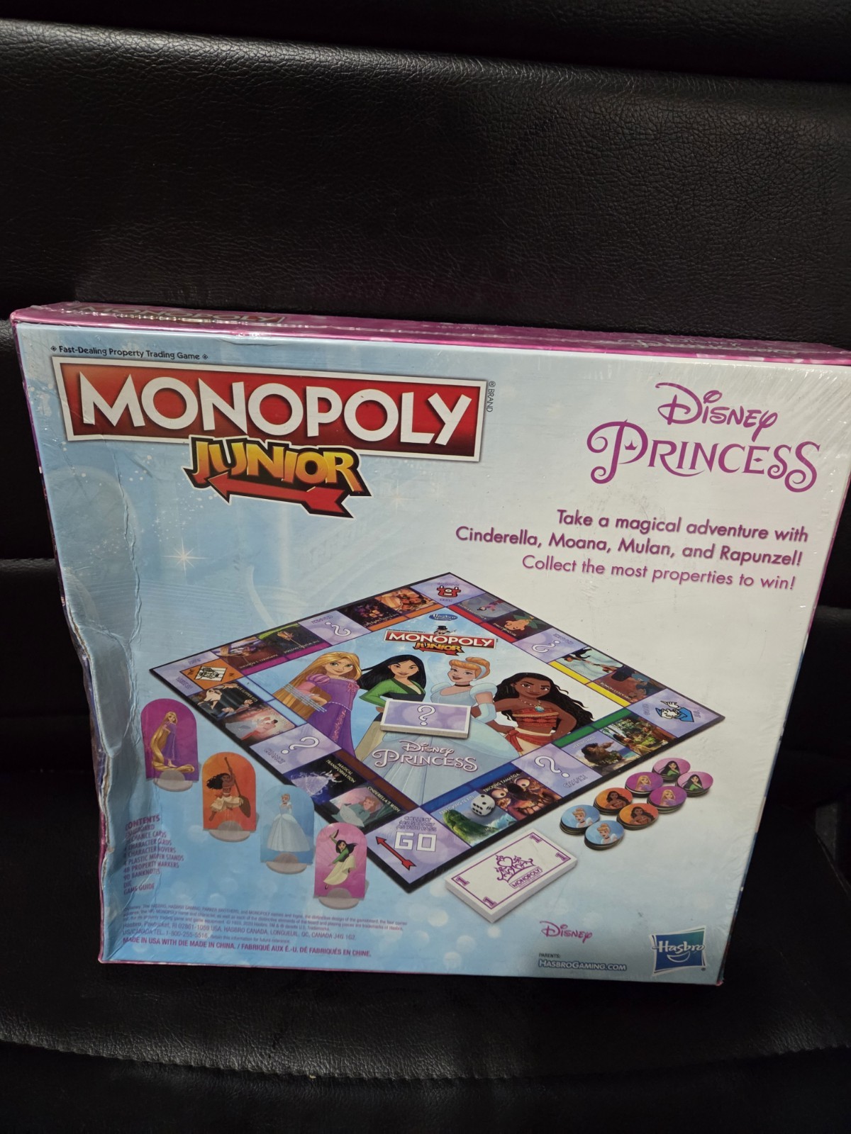 MONOPOLY Junior: Disney Princess Edition Board Game for Kids Ages 5 and Up *NEW!