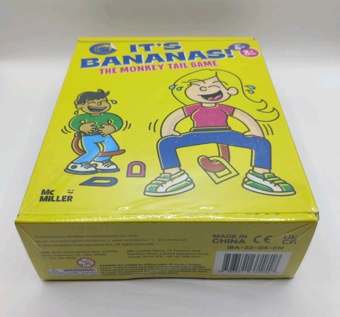 It’s Bananas! The Monkey Tail Game Ages 6+ Mc Miller 2+ Players Kids Family