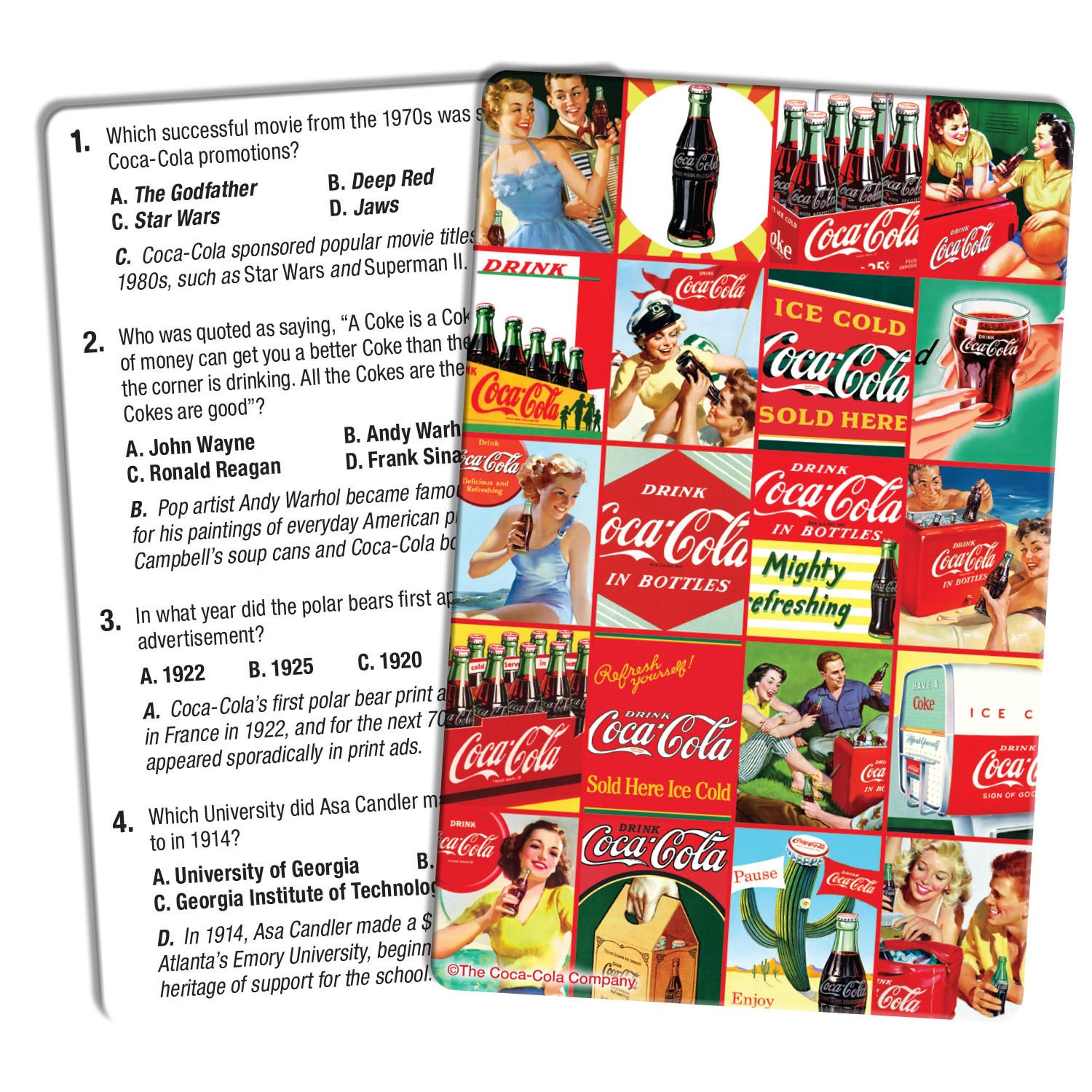 MasterPieces – Coca-Cola Trivia Game with Collectible Tin