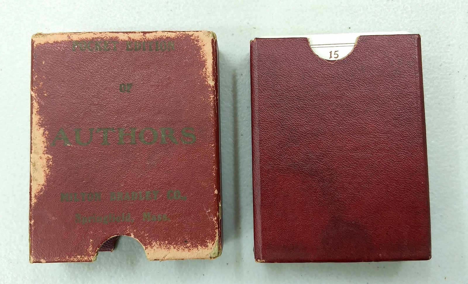 POCKET EDITION OF AUTHORS #4001 60 Card Set Milton Bradley 1940s Game of Authors
