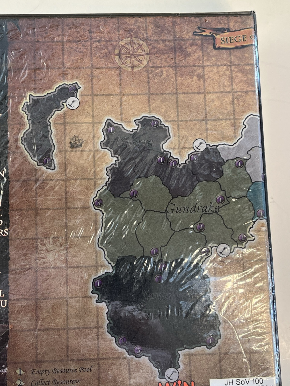 Jester’s Hand Board Game , Siege of Verdan, Strategy 1-5 Players Sealed New