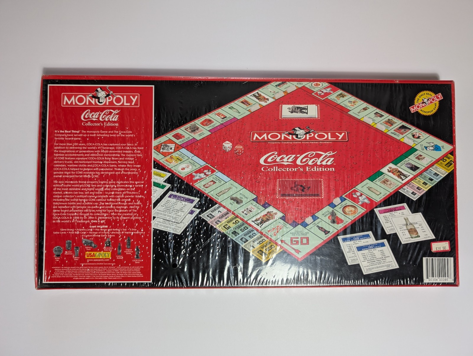 Monopoly Coca-Cola Collector’s Edition Board Game 1999 Release – NEW IN BOX