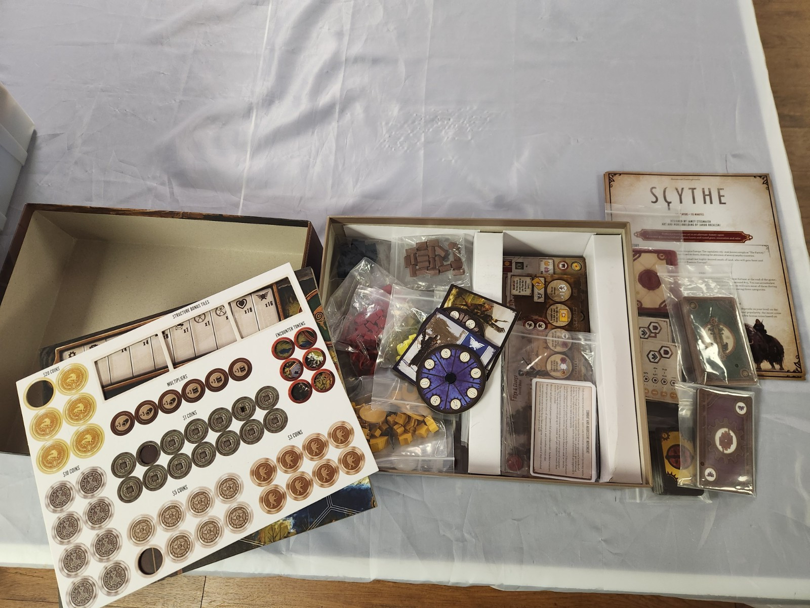 Scythe Board Game STM600 + Invaders From Afar and The Wind Gambit Expansions