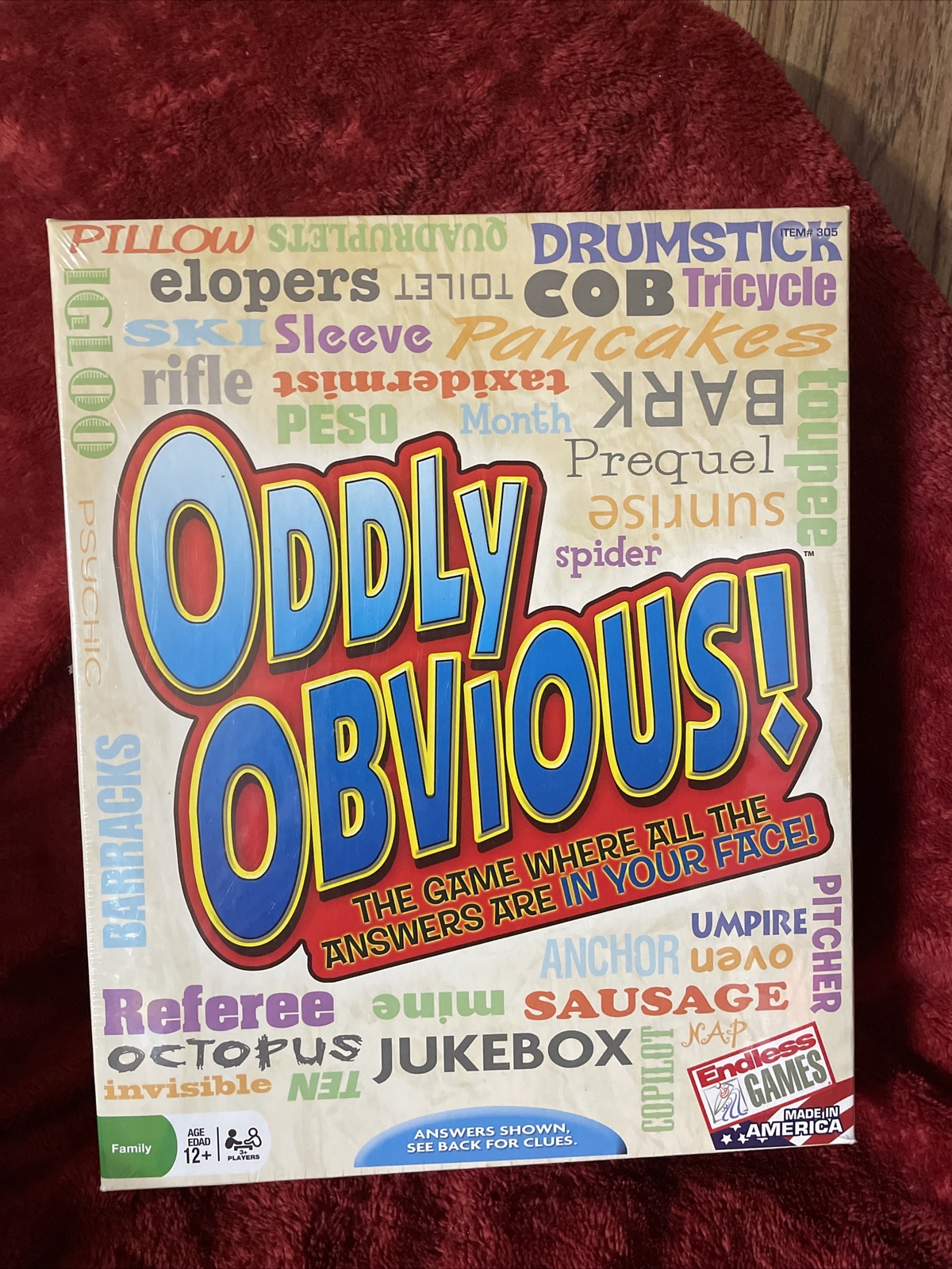 Oddly Obvious Board Game New Sealed Endless Games DISCONTINUED family game 12+