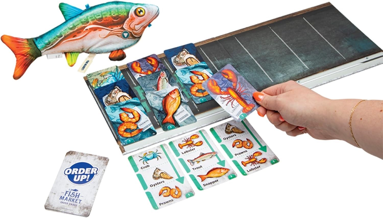 PlayMonster – Order Up! Fish Market – Family Board Game for Kids 8+, FUN, NEW