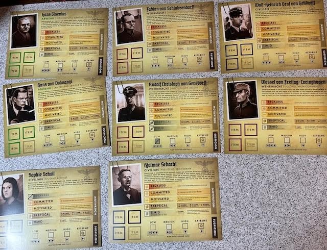 Black Orchestra COMPLETE OPEN BOX board game by Starling Games