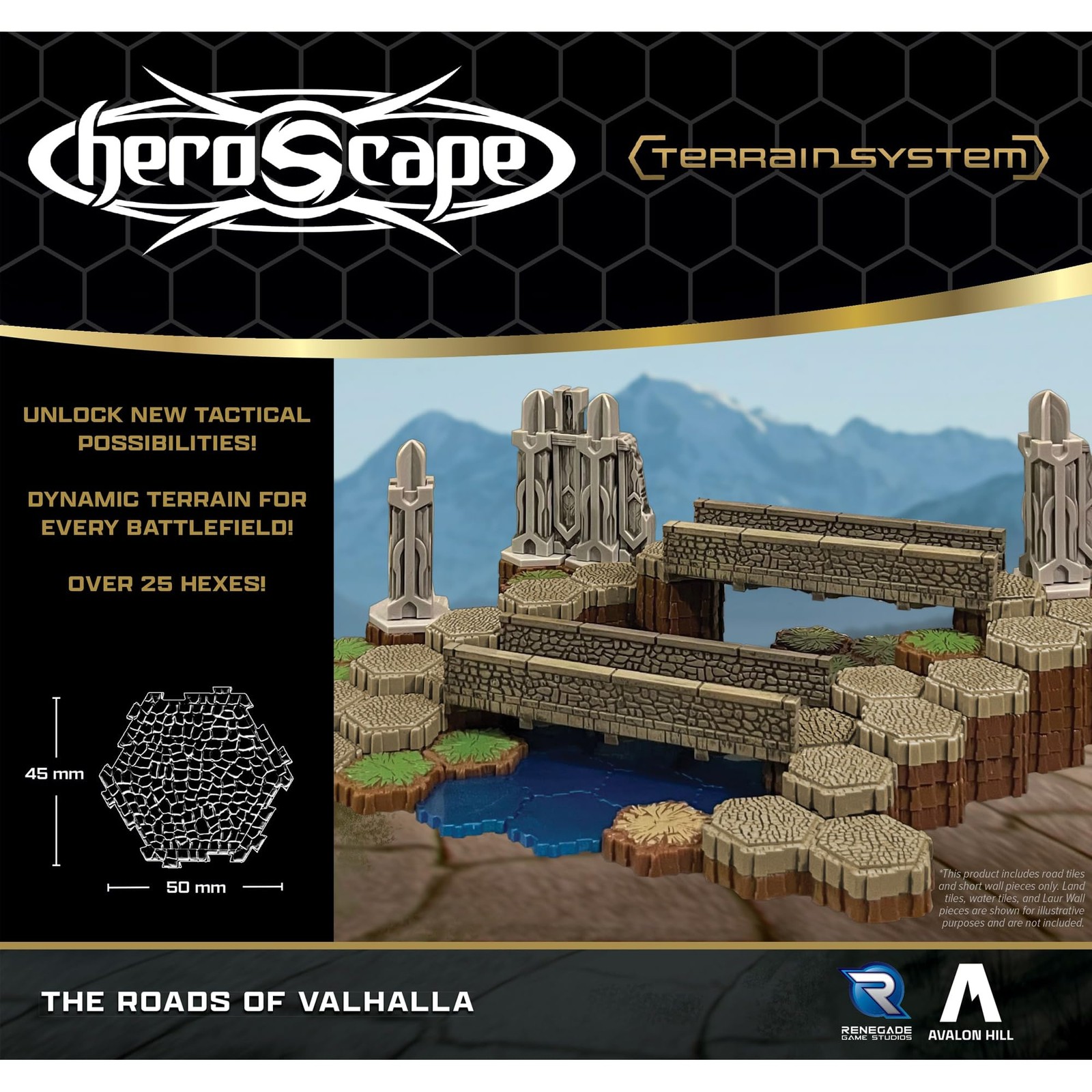 Heroscape Roads of Valhalla Terrain Expansion Add-on for Board Game