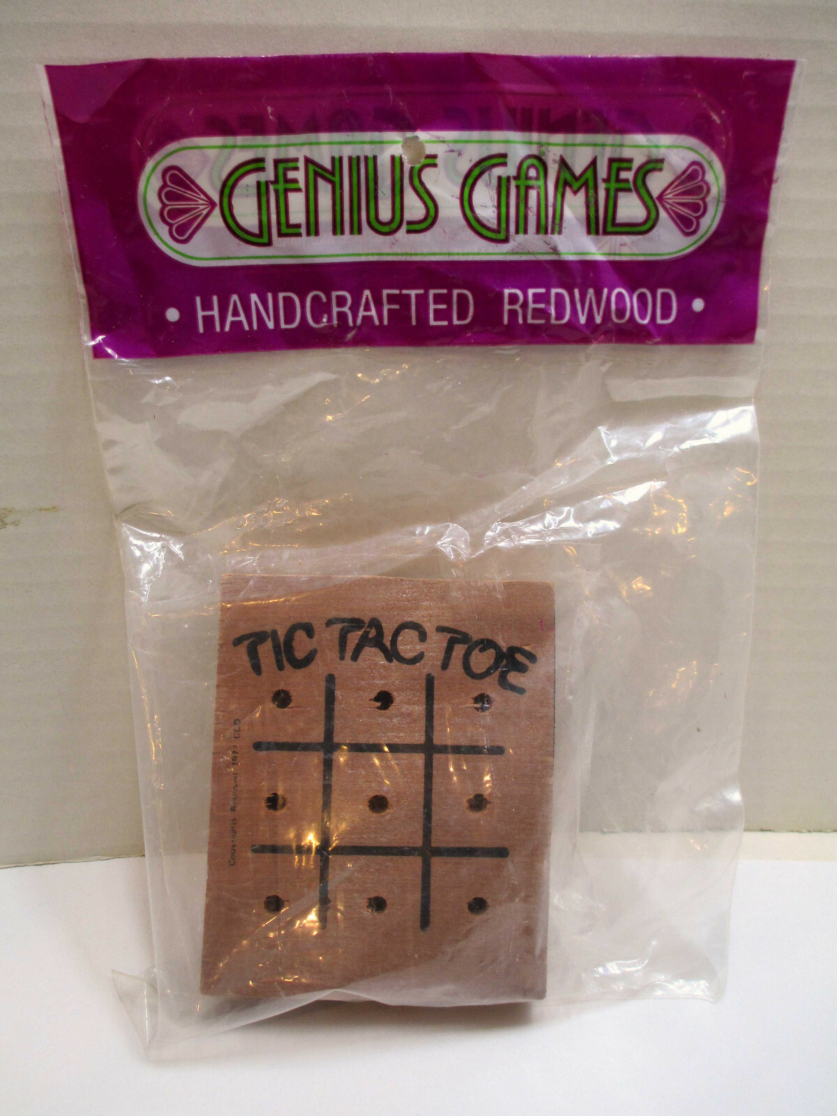VTG Genius Games Super & Traditional Tic Tac Toe Games Wood Board Golf Tee Pegs