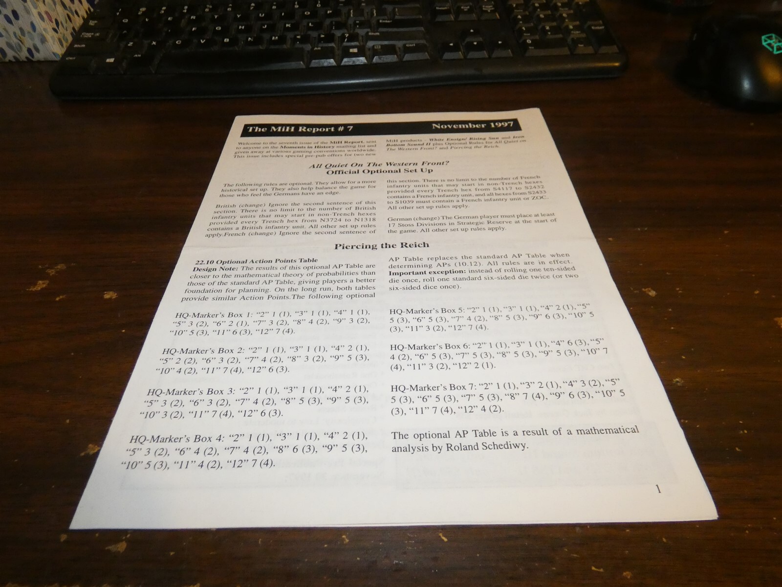 Decision Games: The Moments in History Report #7