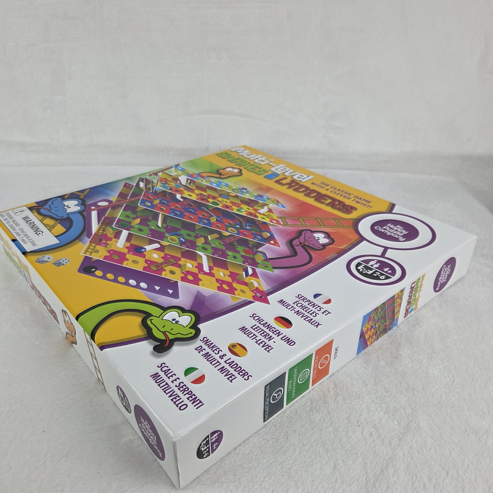 Multi-Level 3D Snakes And Ladders Board Game Happy Puzzle Company 2021 Complete