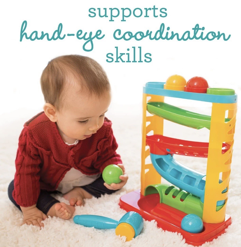 Ball Tower Educational Toy Hand Eye Coordination Babies Toddlers Infantino Drop