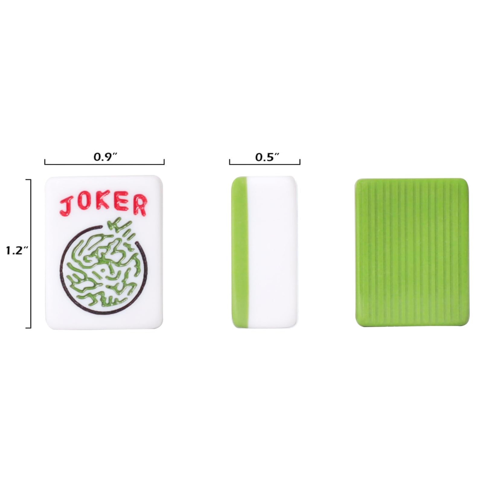 GUSTARIA Set of American Mahjong Tiles, 166 American Mahjong Tiles with Green…