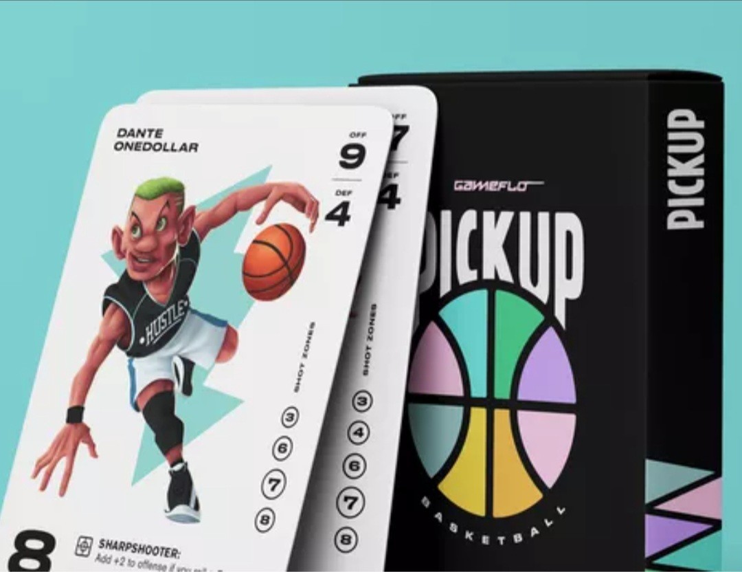 Gameflo Pickup Basketball Card Game Of Strategy 2-6 Players Ages 8+ New Sealed