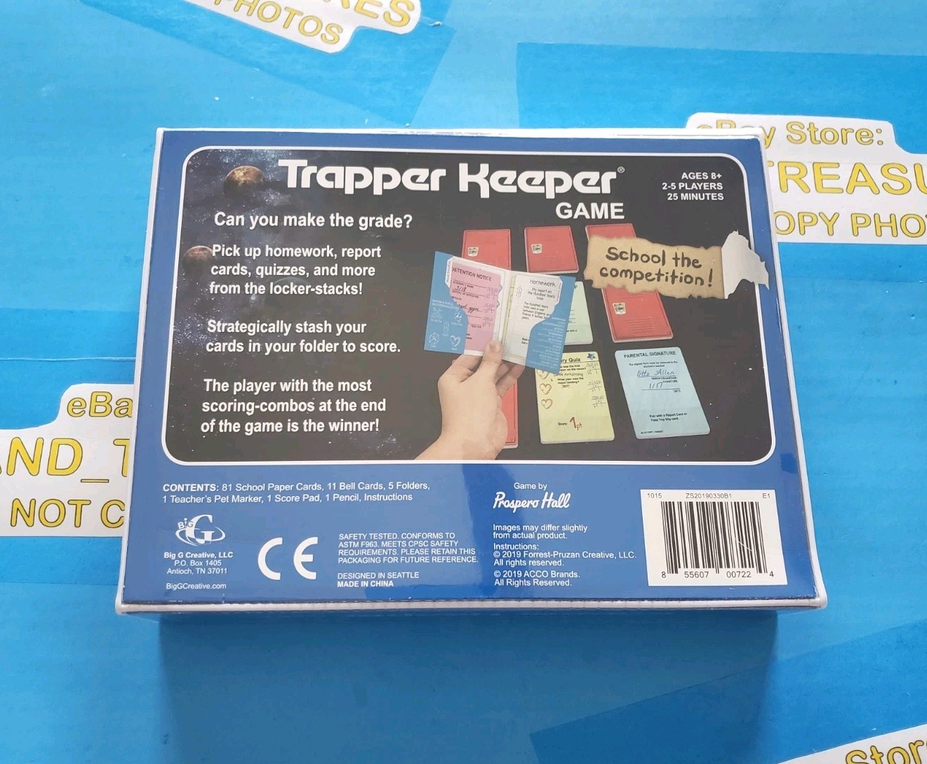 *NEW* 2019 TRAPPER KEEPER GAME Space Universe Cover Big G Creative Prspro Sealed